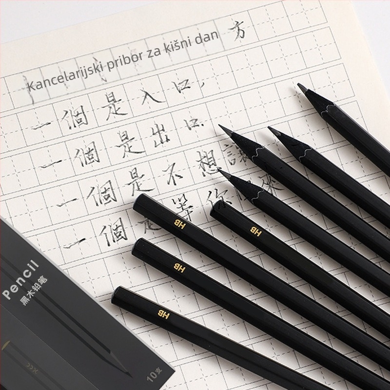 TC drvena HB olovka, šesterokutno telo, siguran netoksičan grafit za pisanje i crtanje