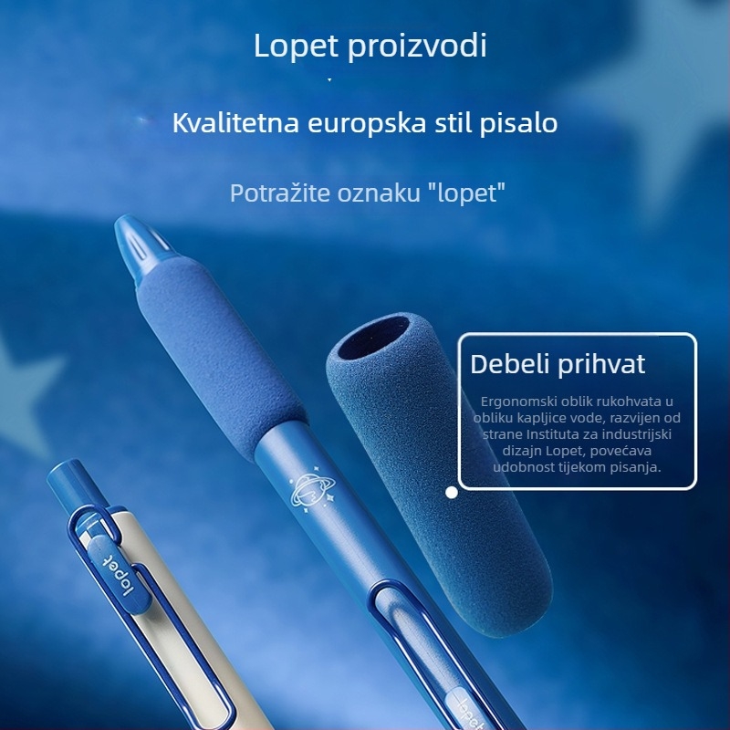 Gel olovka s mekanim gripom za potpise liječnika i medicinskih sestara – Lt-2062, plastično kućište, vrh od nehrđajućeg čelika, neizbrisivo