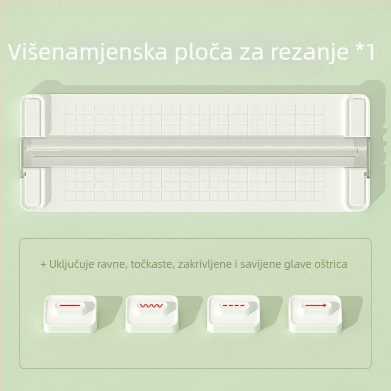 Križni 4-u-1 rezač papira, dvostrano rezanje, plastična konstrukcija, maksimalna veličina rezanja A4, branda No Worries