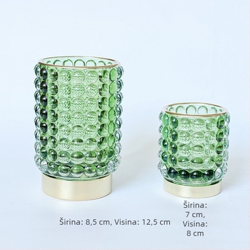 Stakleni držač za olovke i četkice, okruglog oblika, Nothing marka, model Brush Barrel 1000, bez logotipa, prilagodljiv