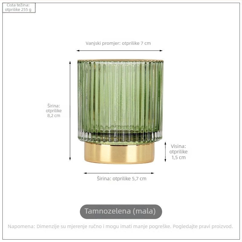 Stakleni držač za olovke i četkice, okruglog oblika, Nothing marka, model Brush Barrel 1000, bez logotipa, prilagodljiv