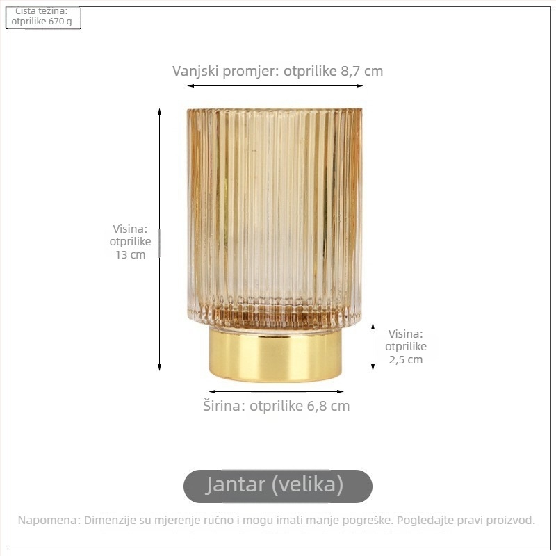 Stakleni držač za olovke i četkice, okruglog oblika, Nothing marka, model Brush Barrel 1000, bez logotipa, prilagodljiv