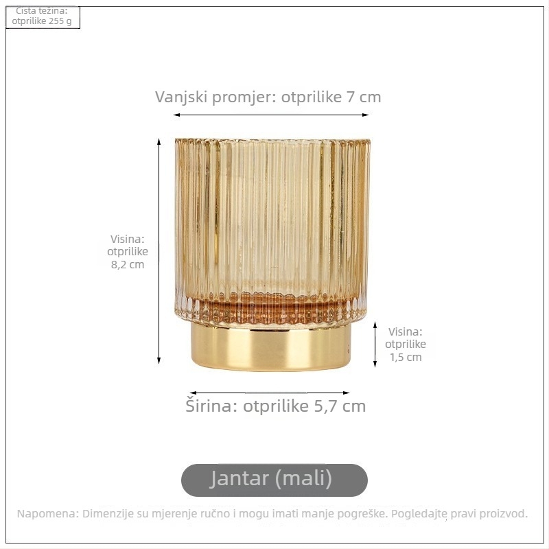 Stakleni držač za olovke i četkice, okruglog oblika, Nothing marka, model Brush Barrel 1000, bez logotipa, prilagodljiv