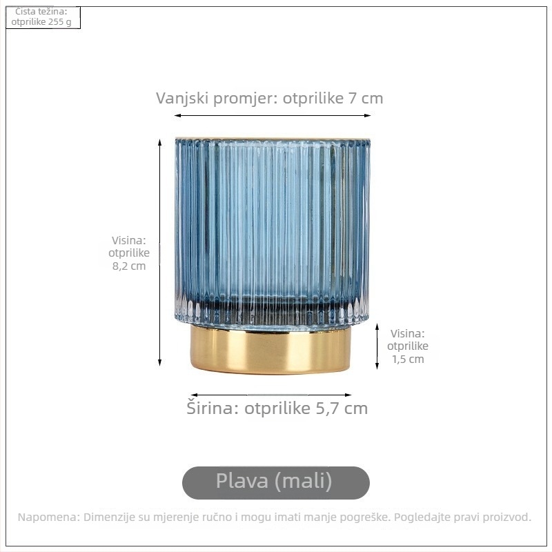 Stakleni držač za olovke i četkice, okruglog oblika, Nothing marka, model Brush Barrel 1000, bez logotipa, prilagodljiv