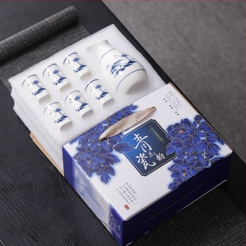 Porcelanski set alata za vino, 5-9 kom., suvremeni minimalistički stil, keramički dozator za vino i grijani lonac, marka Shun Sheng Fa