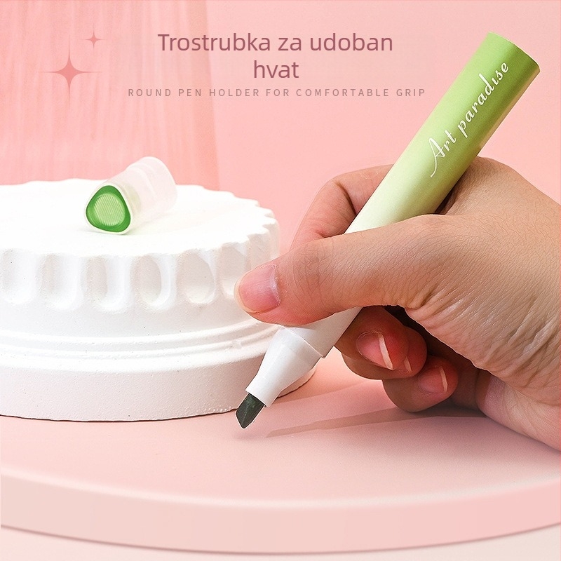 Gradijentni označivač za djecu – Morandi boje, marker za bilješke i crtanje, 4 boje u paketu, model 046