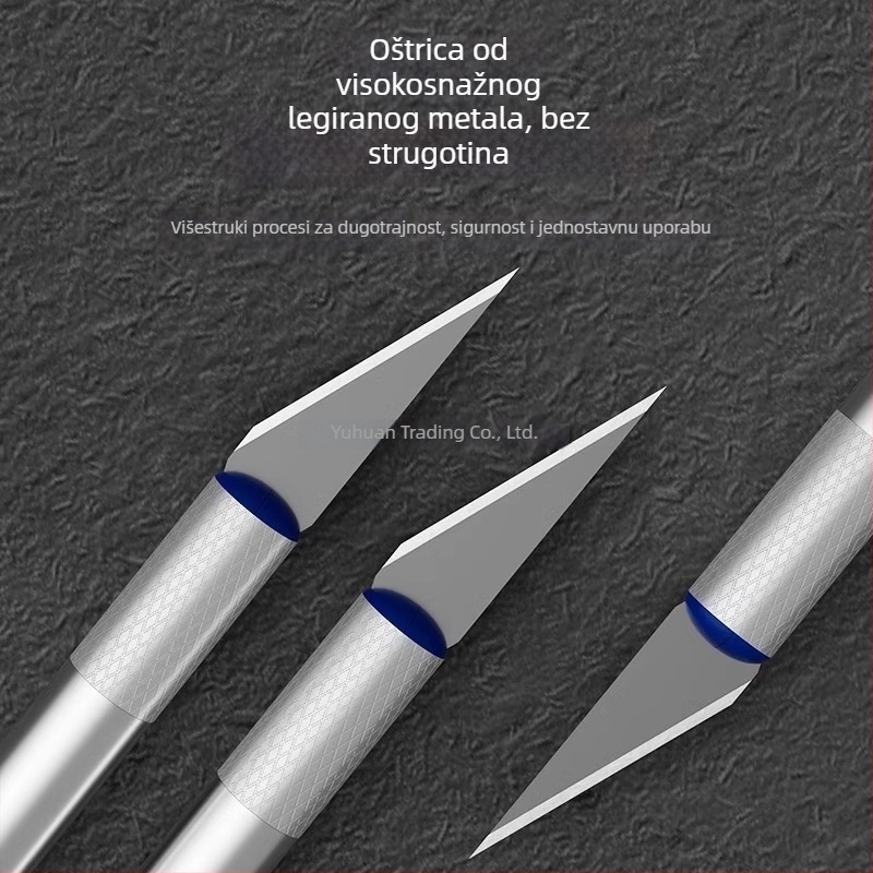 Nego za hobije s jezgrom od aluminijske šipke i oštrice od legiranog čelika; težina 10; ukupna duljina 10