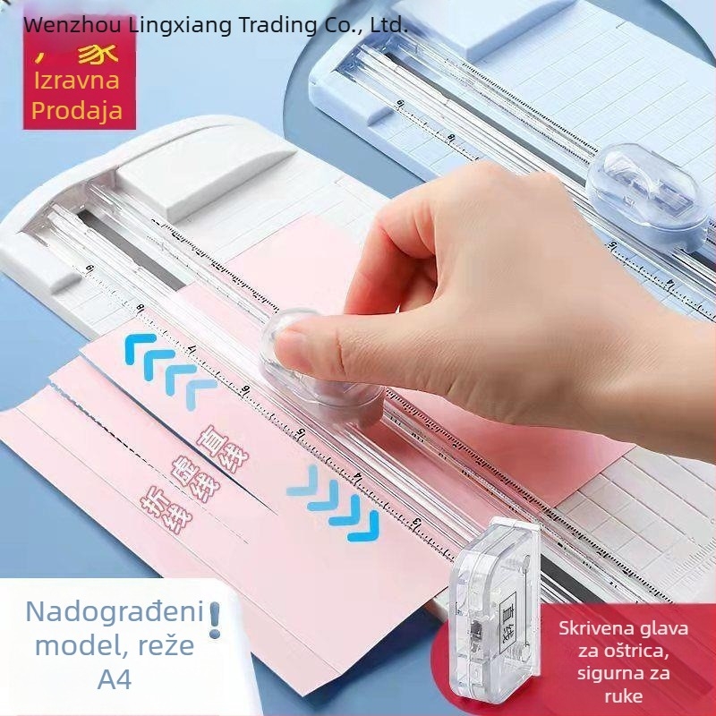 Lingxiang studentski origami rezač papira — višenamjenski rezač papira, plastično kućište, model 1, ručna zamjenjiva glava
