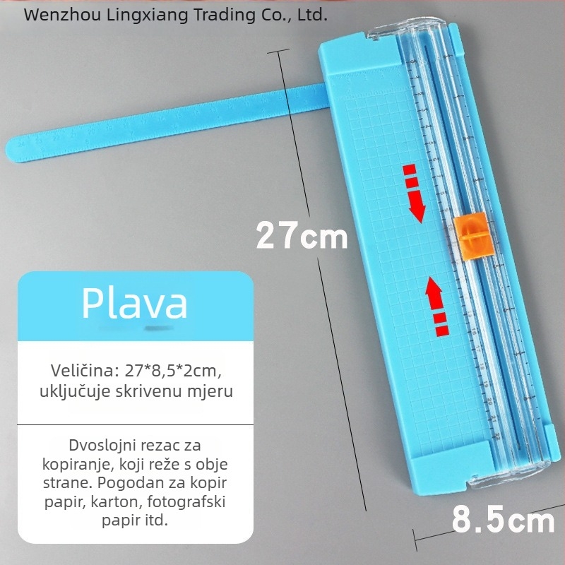 Lingxiang studentski origami rezač papira — višenamjenski rezač papira, plastično kućište, model 1, ručna zamjenjiva glava