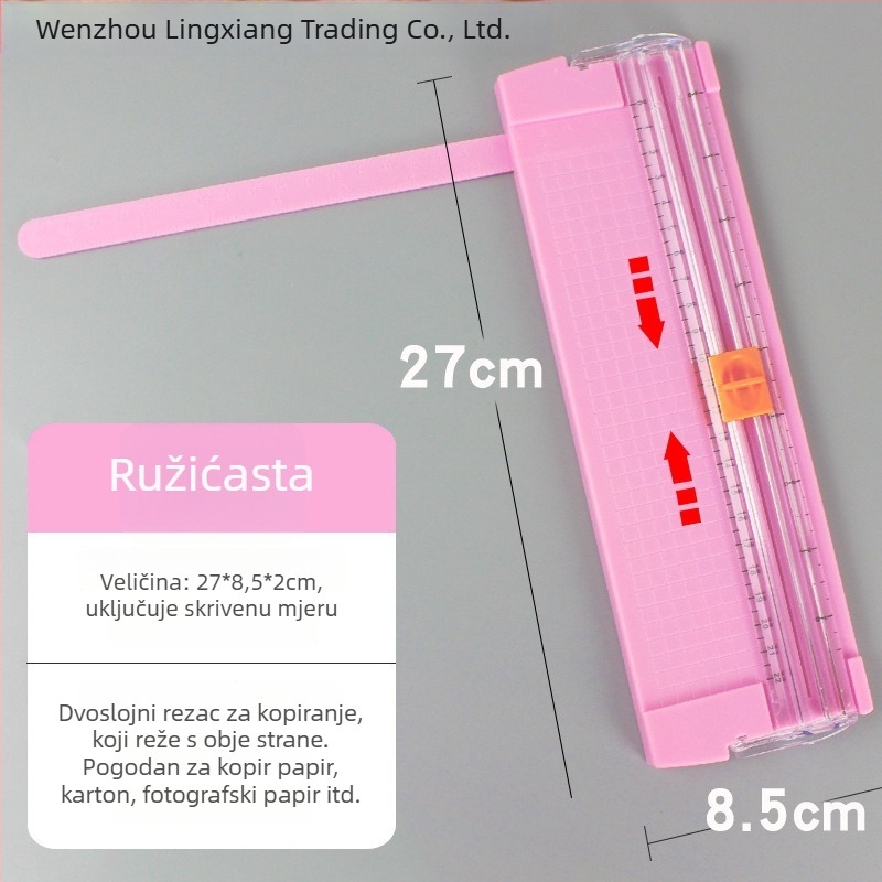 Lingxiang studentski origami rezač papira — višenamjenski rezač papira, plastično kućište, model 1, ručna zamjenjiva glava