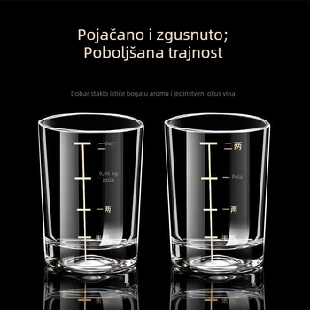 Čaša za žestoko piće od kaljenog stakla, kapacitet 1000 ml ili više, jednostavan stil