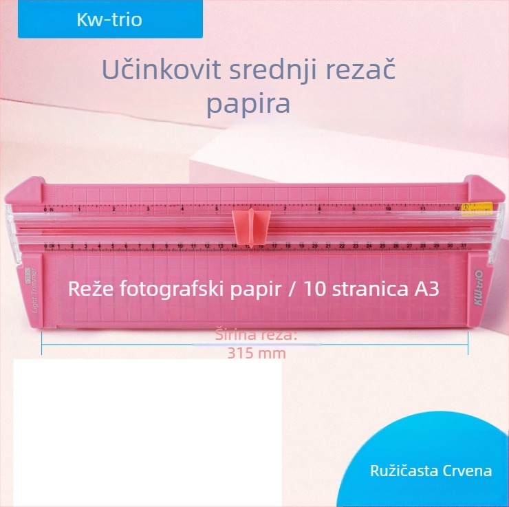 Kedeyou Nož za papir za umjetnost, plastika, Model 13830/13930, Maksimalni raspon rezanja A3, Za rezanje papira