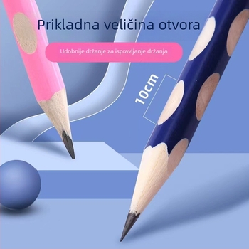 Drvena 2B trokutna ergonomska olovka za učenike osnovne škole – za pisanje