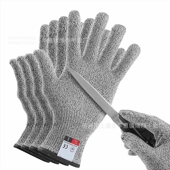 Rukavice otporne na posjekotine 13-gauge, razina 5, PE materijal, zaštita na radu, dišne industrijske rukavice