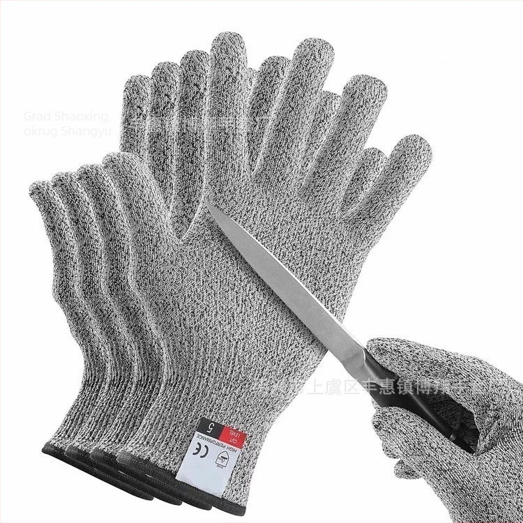 Rukavice otporne na posjekotine 13-gauge, razina 5, PE materijal, zaštita na radu, dišne industrijske rukavice