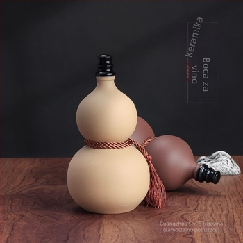Keramička bočica za vino, u obliku tikve, retro zatvoren spremnik za kućno skladištenje vina