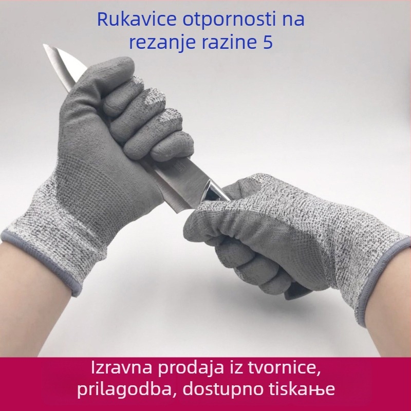 Shun Bang PU premazane dlananske rukavice – Otporne na rezanje, radne rukavice za gradilište, popravak automobila i rukovanje