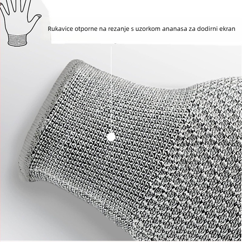 Sense of heart rukavice otporne na rez, materijal kemijska vlakna, za klanje, građevinarstvo, prijevoz i obrezivanje cvijeća i drveća; zaštita od posjekotina