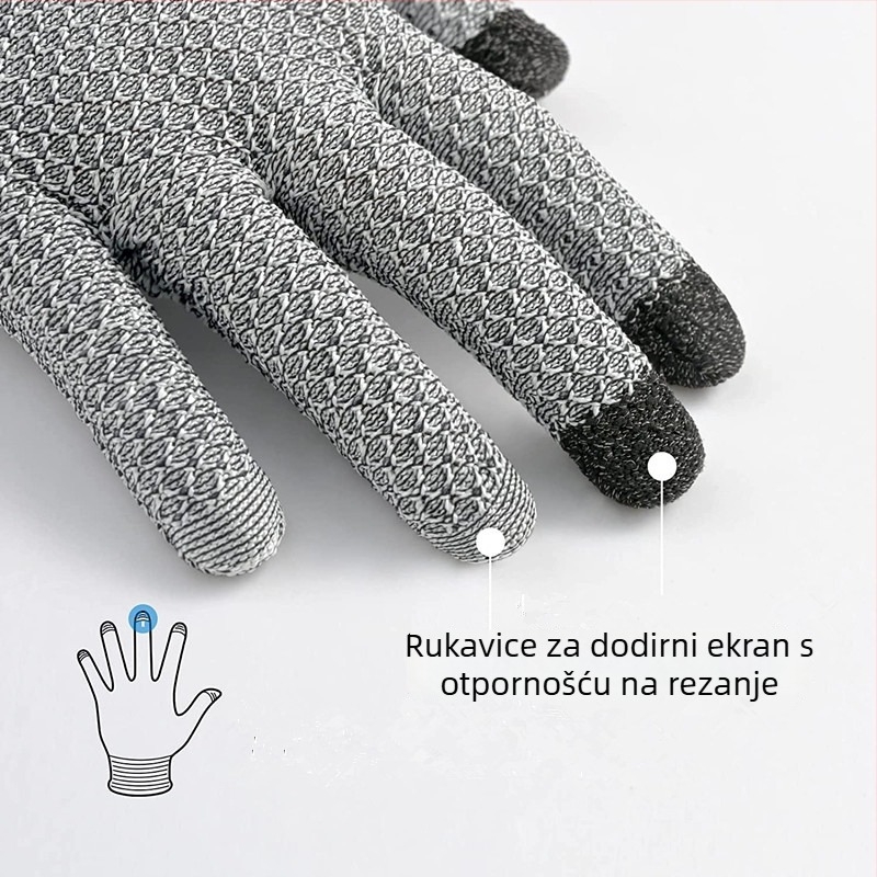 Sense of heart rukavice otporne na rez, materijal kemijska vlakna, za klanje, građevinarstvo, prijevoz i obrezivanje cvijeća i drveća; zaštita od posjekotina