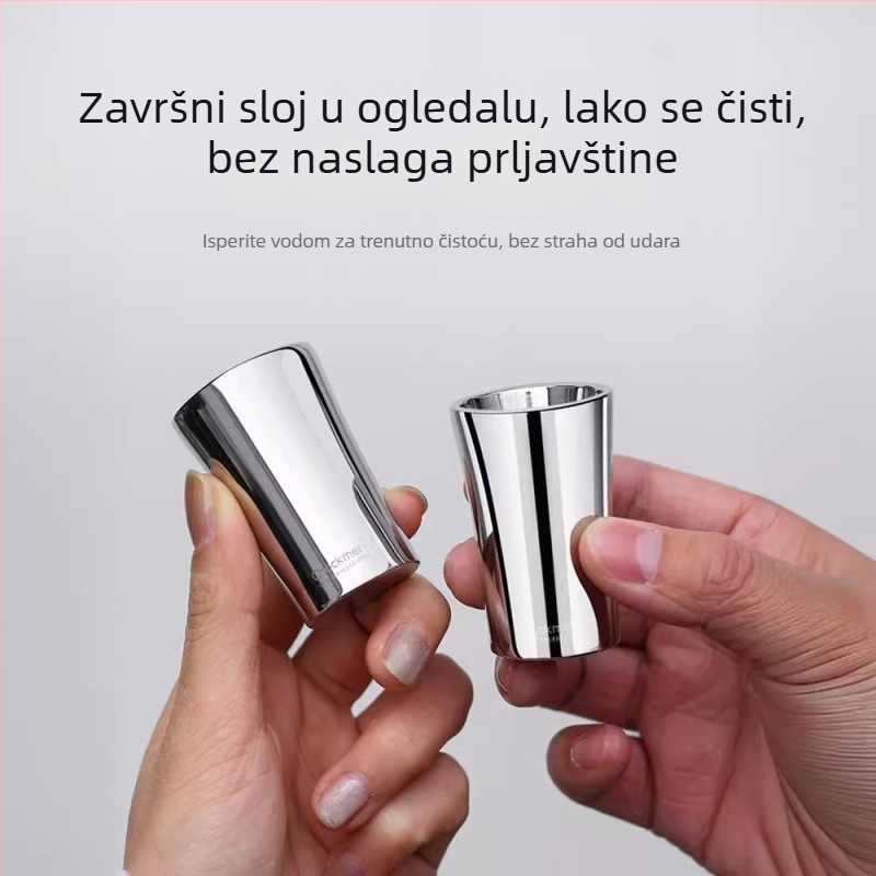 Clang čaša od nehrđajućeg čelika 316, kapacitet 1–100 ml, moderni minimalistički dizajn