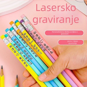 HB trokutasta olovka s gumicom, besplatno graviranje imena za djecu