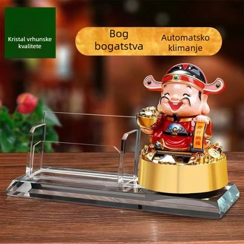 Kutija za vizitke za recepciju s poklopcem koji se naginje i držačem olovke – elegantna stolna dekoracija hotela