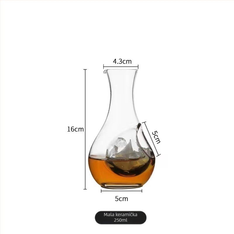 Yingtian Stakleni dekantar za ledeno vino i set sake posuda, kućni bar oprema, kvaliteta prvog reda
