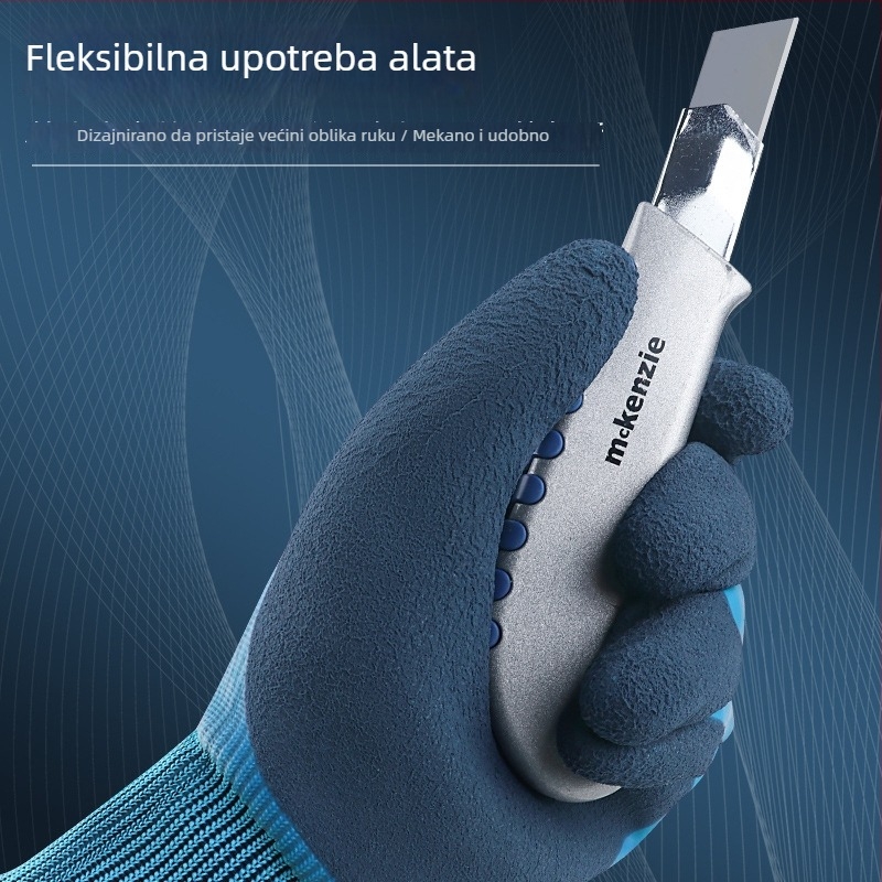 Job Health dvostruke latex rukavice s mat površinom, vodootporne i nježne, otporne na rezanje, za akvakulturu, skladištenje na hladno i preradu ribe