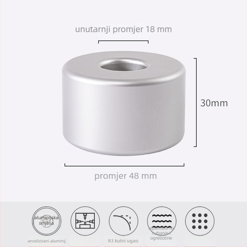 Držač olovke od aluminijske legure, visoke kvalitete, minimalistički dizajn, stolni dodatak