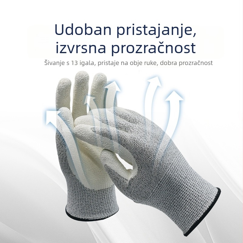 Pufite rukavice od polietilenskih vlakana protiv rezanja i probijanja, protuklizne, otporne na ulje i habanje (rezanje, probijanje, protuklizno, otporno na ulje, habanje)