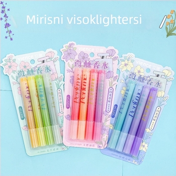 Wenxi 220 Glitter mirisno svjetleće pero za bilježnice i crtanje, plastično kućište, okrugla vrh, jednostrana
