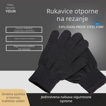 Rukavice otporne na rezanje razine 5 od čeličnog žice – za sigurnosnu službu, samoodbranu i višestruku uporabu