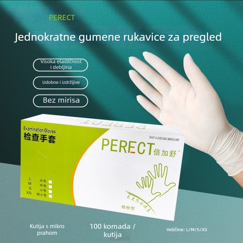 Beishu medicinske klase otporne na rez latex rukavice bez praška za dentalne preglede