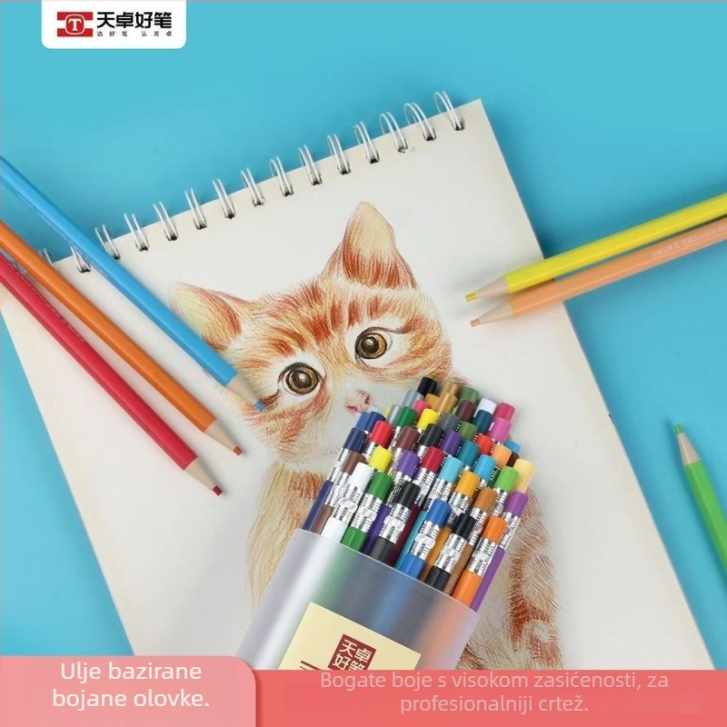 Obojene olovke Tianzhuohao pen, plastično kućište, prijenosno