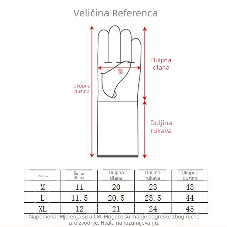 Duge rukavice za vrtlarstvo s dodirnim zaslonom – otporne na rezanje, otporne na habanje, za podrezivanje i zaštitu na radu