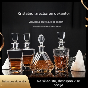 Staklene boce za vino, set od 5 komada s čepom, kapacitet 701–800 ml, prilagodljivo tiskanje logotipa