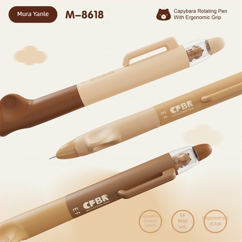 Mule 8618 fountain pen, EF nib, plastično kućište, sustav tinte u vrećici, pojedinačno pakirano uz izložbenu kutiju