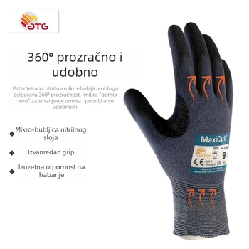 ATG44-3745 PVC rukavice otporne na rez, ultra-tanke, otporne na habanje i ulje, s fleksibilnim gripom