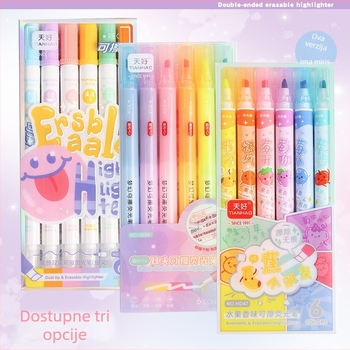 Dvostrani izbrisivi marker za označavanje, plastično kućište, modeli HD47/HD57/HD24, PET kutija pakiranja, Good day