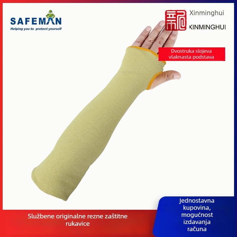 Kevlar rukav za zaštitu od posjekotina, duljina 45 cm, za vrtno podrezivanje, Exsafety/Junyu