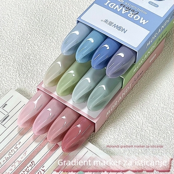 Dvostranični gradientni marker za označavanje - Trobojni marker u japanskom stilu, Model 816, Plastično kućište, 4 komada u kutiji