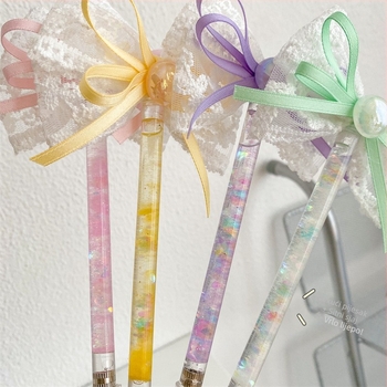 Nož za ručne radove sa zamjenjivim oštricama, dekorativna mašna od vrpice i čipke s kristalima, model k23012