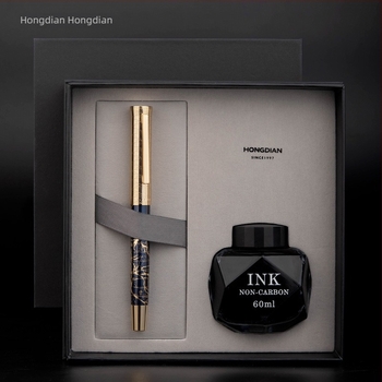 Stilno pero 1868 — Metalno kućište, Pistonski sustav punjenja tinte, Vrh od legure, Dimenzije 139×12 mm