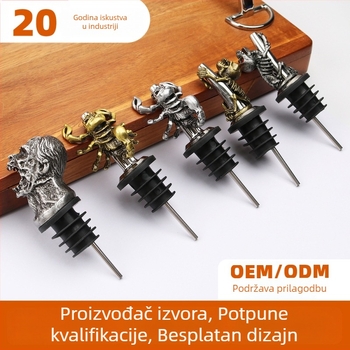 Dozator za vino – Halloween pauk zombija lubanja, cinkova legura, jesen 2020, XS011