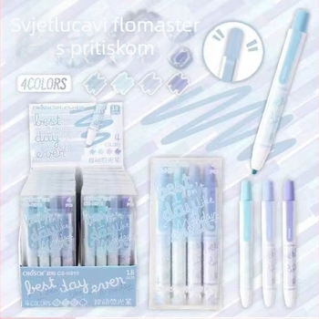 Timeout 4-boje marker za učenike, plastično kućište, modeli H917/H918/H919, pakiranje: 18 kartica u kutiji ili 216 kartica u kutiji