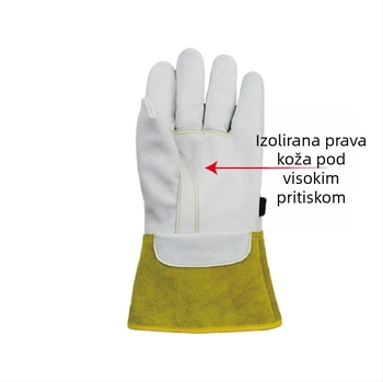 Električarske rukavice izolirane, otporne na rezanje, otporne na ubod, otporne na habanje – Green riding, 250 g, Za električare