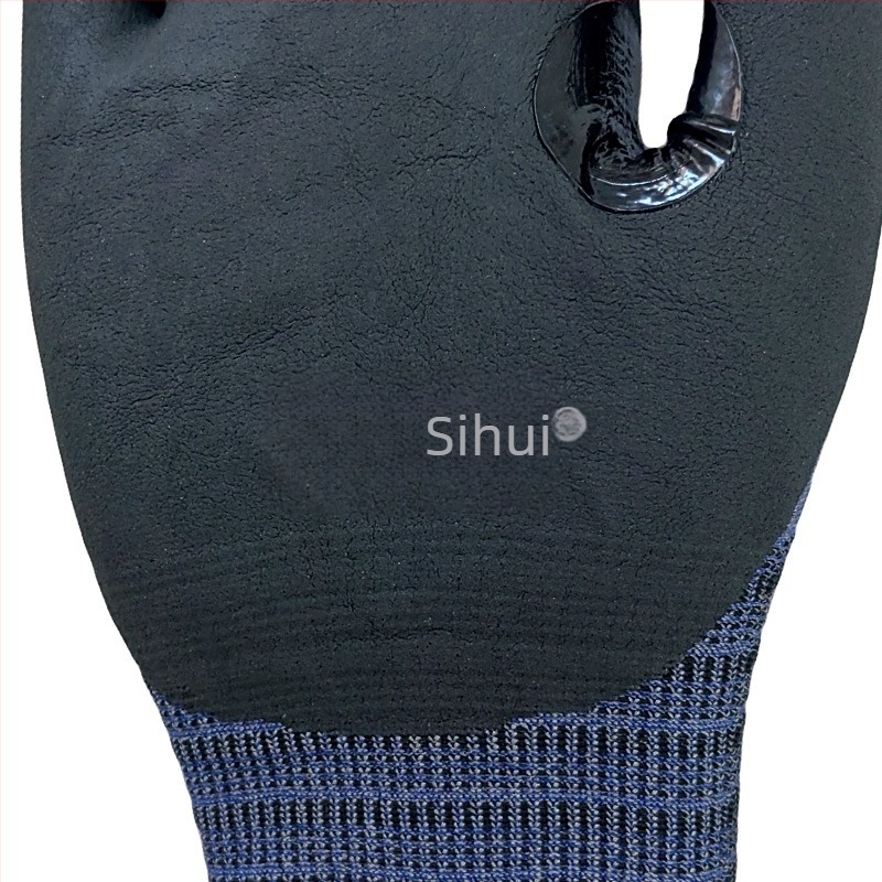 Rukavice protiv rezanja, pletivo s uzorkom pčelinje sa 21 iglom, HPPE+nitrilni premaz, prozračne, udoban dodir