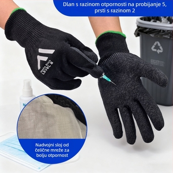 Rukavice protiv rezanja za vrtlarstvo i odlaganje otpada, HPPE + latex, otporne na probijanje, izdržljive (Portwest)