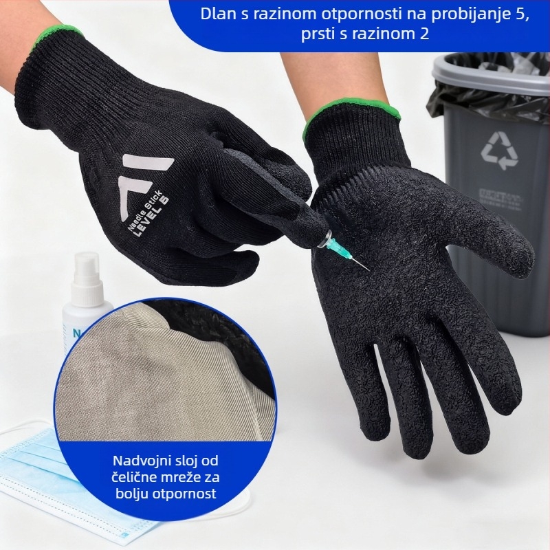 Rukavice protiv rezanja za vrtlarstvo i odlaganje otpada, HPPE + latex, otporne na probijanje, izdržljive (Portwest)