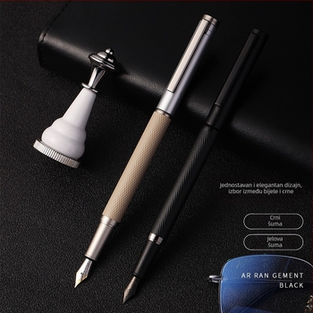 Metalno pero za učenike - Aisi, vrh od nehrđajućeg čelika, rotirajući sustav dotoka tinte, model 140